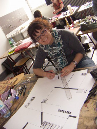 dessin contemporain ; sujet : accident