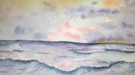 Aquarelle et éclaboussure de gouache N'EST PAS DISPONIBLE